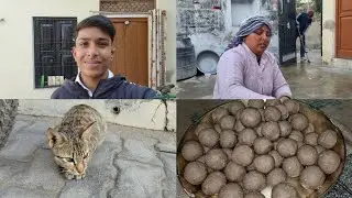 Aaj humne banae Gond ke laddu 😋 || Aaj Maine apna haircut bhi karva liya 😄
