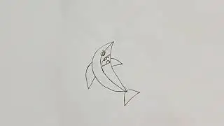 Dholphin Art step by Step| Art and craft by abida #drawing #shorts #shortsvideo #youtubeshorts #art