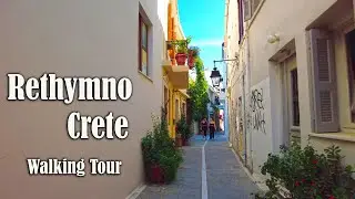 Immersing Yourself in Rethymno's Vibrant and Colorful Alleys - 4K Walking Tour | City Driver Tours