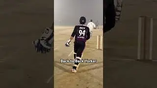 Back to Back Yorker!  #shortvideo #cricket #ipl #cricketshorts #trending #viral
