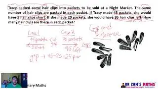 Gap and Difference Method - Tracy Hair Clips - Packets - Left/Short - Problem Sums