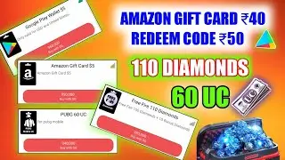FREE REDEEM CODE | FREE UC & DIAMONDS EARNING APP | EARN FREE AMAZON GIFT CARDS