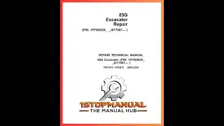 JOHN DEERE 85G 85 G EXCAVATOR TECHNICAL REPAIR, OPERATOR'S, PARTS MANUAL