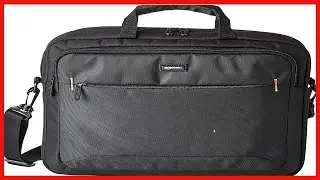 Amazon Basics 15.6-Inch Laptop Computer and Tablet Shoulder Bag Carrying Case, Black