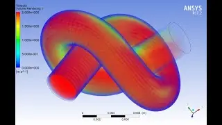 The Design - 3D Knot Pipe CFD Fluid Flow | Ansys Fluent