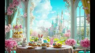 Princess Castle Easter Caf&eacute; Ambience | Relaxing Jazz Vibes for a Magical Spring Day