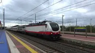 INVIO DEMOLENDO con E656.448, carrozze Eurofima ed ALn 668, in transito a Campiglia Marittima!!