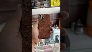 iPhone 15 Leather Skins Machine Cutting | iPhone 15 Back Skin  @Batramobileaccessories01
