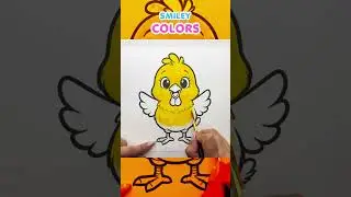 Chicken Coloring for Kids | Easy Animal Drawing & Painting | Learn Colors for Children