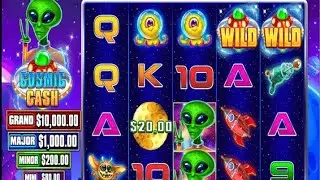 Cosmic cash, fish eye e big bass de Natal no giro #slot 