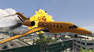 Airplane Crash Compilation  |  GTA 5 Engine Failures