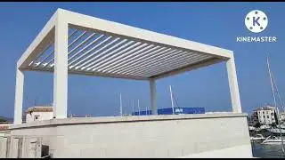 Pérgola bioclimática de gaviota! #pergolas #sombra #bioclimaticpergola #pergola  #gaviota