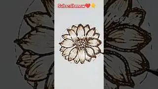 Quick henna design l easy 1-minute floral mehndi art #mehndi #hennaart  #shortsviral #forbeginners