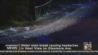 West View Water Main Break Causes Headaches