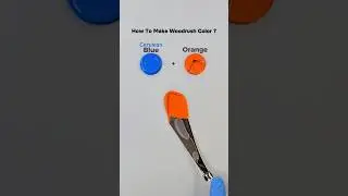 Let's Mixing Cerulean Blue & Orange 🧡 #colormixing #artvideo #art #colors #orange #paintmixing