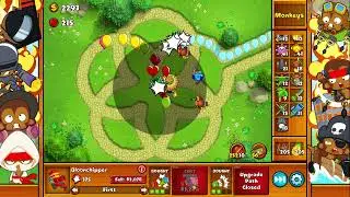 Lets Play Bloons Monkey City Packed BFB Very Hard Five Circles Grass Map No Commentary 1419