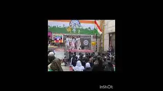 Celebrating 77 Republic Day at SKV Chashma Building school
