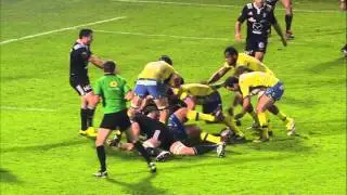TOP 14 - Brive - Clermont : 21-26 - Essai Albert Vulivuli (CLE) - J10 - Saison 2015/2016