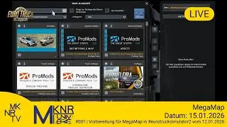 MegaMap vorbereiten f&uuml;r ETS2