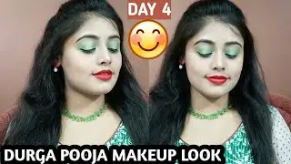 Durga pooja makeup look | Navratri makeup tutorial | Durga puja makeup | Durga puja makeup tutorial