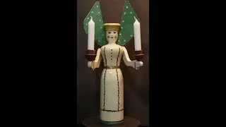 historische Erzgebirgsfiguren - Lichterengel, alt  (W14-1)  -  Emil Bernhardt  (Seiffen)