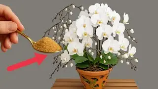 Pour in 1 teaspoon of sugar! The orchid suddenly grows 999 roots and blooms brilliantly