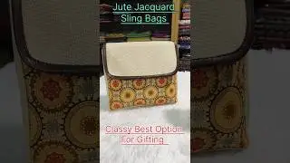 Jute Jacquard Sling Bags! Gargis Collection Bags Manufacturer