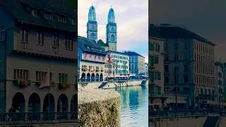 Zurich, Limmat River 🇨🇭#ytshorts #travel #abba