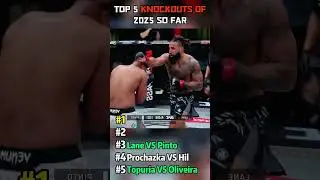 Top 5 Knockouts of 2025 so far #ufc #mma #knockout#boxing