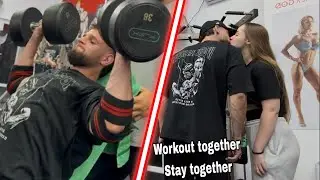 Umeri 3D🔥 PR + Workout cu iubita mea 💪 #gymcouple 