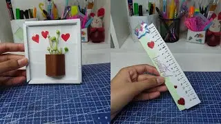 DIY Paper Craft Ideas 🩷| Paper Ruler 📏📏 | Photo Frame 🖼️🖼️ |Rameeshah Arts 