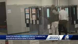 Democratic Sen. Warnock wins Georgia runoff against Walker