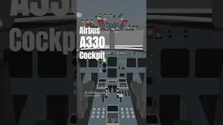 ✈️👨&zwj;✈️cockpit of Airbus A330 in blender #aviation #airbus #aviationgeek