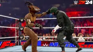 WWE 2K24 - Sunny Deol vs The Goat - Full Match at Main Event