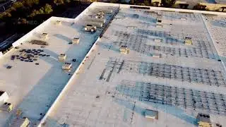 Commercial rooftop solar removal and decommissioning at big box retail in California