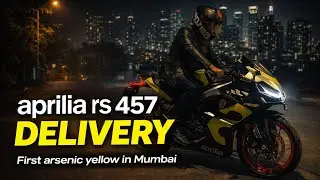Aprilia RS 457 delivery (Arsenic yellow) Mumbai