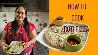 Instant Roti Pizza at home || Instant Indian food recipe || रोटी पिज्जा घर पे 🍕