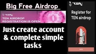 Big Free Airdrop $TEN | Free TEN Token Airdrop | Jaldi Lo, Limited Time Offer!