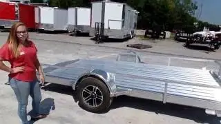 6.4' x 12' All Aluminum Utility Trailer 3500 lb Axle