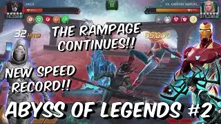 ABYSS RECORD!! - Hela vs Ghost, Iron Man Infinity War & Captain Marvel - Marvel Contest of Champions