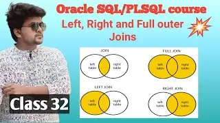 Oracle SQL/PLSQL -Class 32- Left outer joins, Right Outer Joins, Full Outer Joins in Oracle SQL