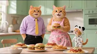 Ginger moves to a new home with Papa Cat and Mama Cat 🧳🐾🏠 | Funny cat video 🐱