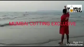 COUPLE CAME FOR CHRISTMAS VACATION SAVED FROM HIGH TIDE AT AKSA BEACH