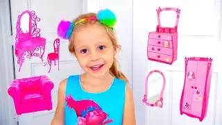 Nastya e seu novo quarto, casas de brincar para crian&ccedil;as