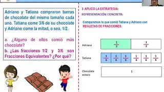Problemas con Fracciones Equivalentes. Parte - todo 4. Alfredo Villanueva Espinoza. COACHPIME