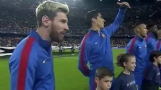 Camp Nou Whistles UEFA UCL Anthem vs. Manchester City