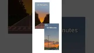 Drawing Sunset 20 minutes vs 50 minutes #ibispaintx #painting #art #digitalart #drawingprocess