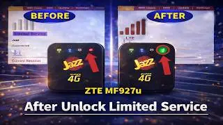 JAZZ MF927u 4G Device After Unlock No Service Fix | Ali Unlock Zone | Limited Service Solution