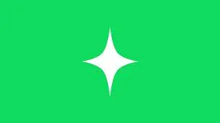 Magical Star Sparkle Green Screen Animation ✨ | Global Kreators