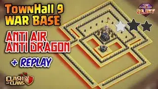 Anti Dragon Lv.5 and High w/Proof | TH9 War Base Strongest | Clash of Clans
